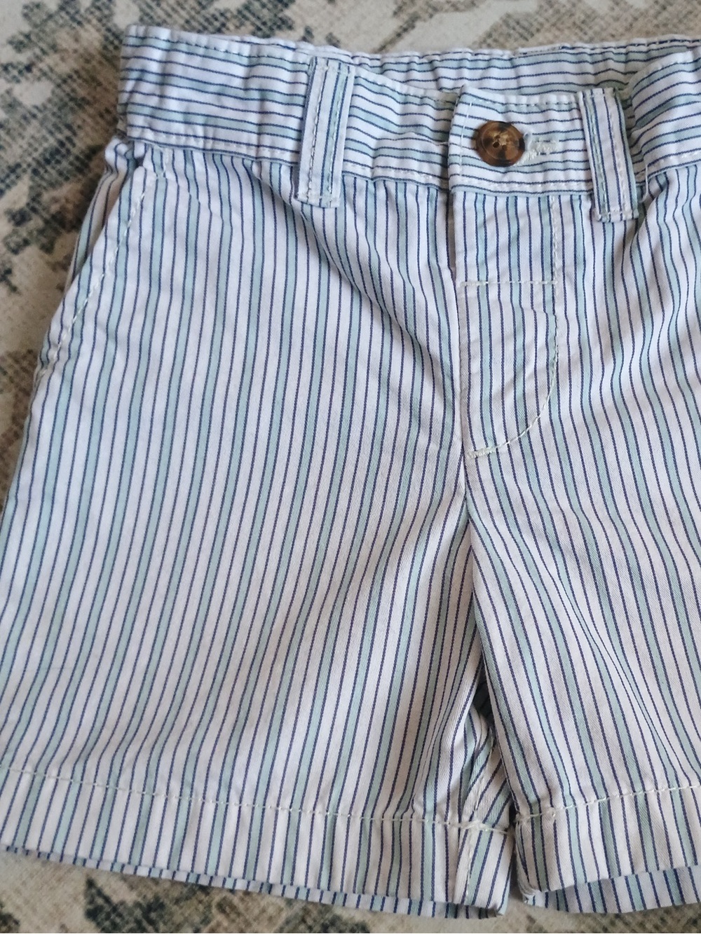 4/$15 Blue Stripe Shorts, 2T